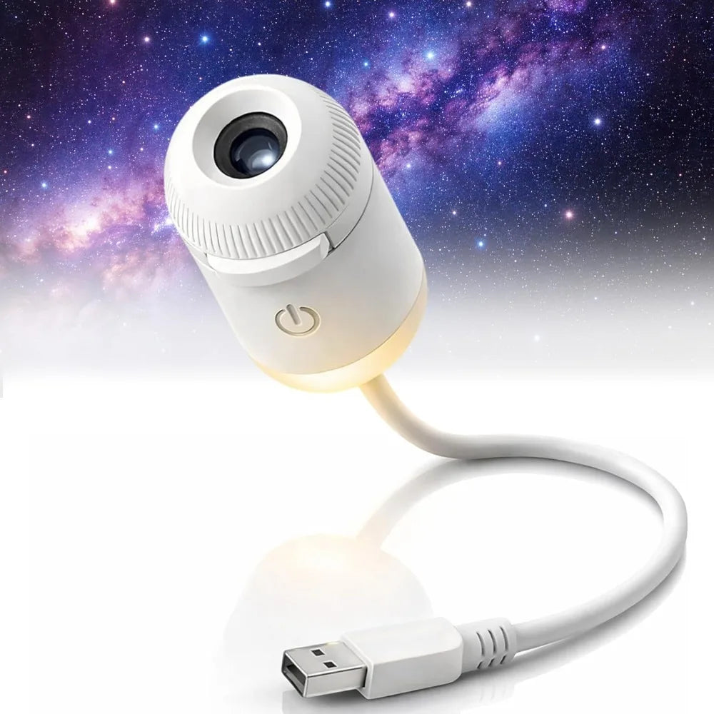 VIBE Galaxy Star Projector 360° Rotation Adjustable Brightness