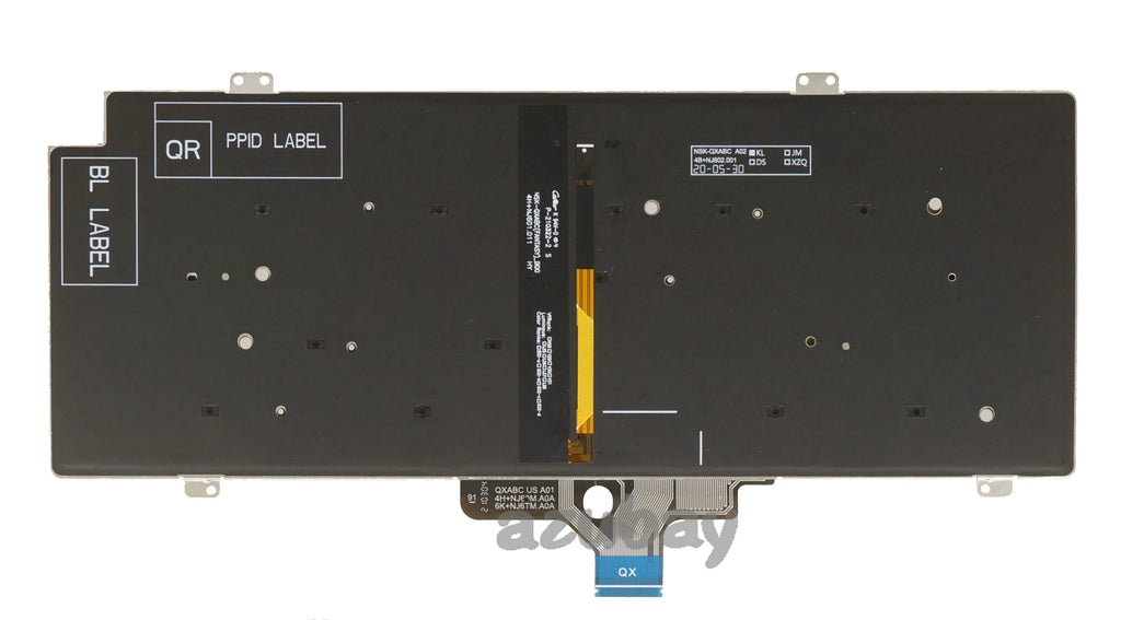 AZUBAY Backlit Keyboard Dell Latitude 5420 7420 7520 FR DE IT CH HR