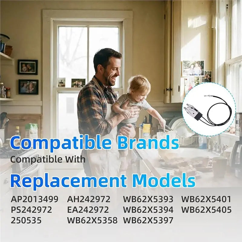 WB2X8228 Receptacle & Wire Kit for GE Hotpoint Kenmore Stove