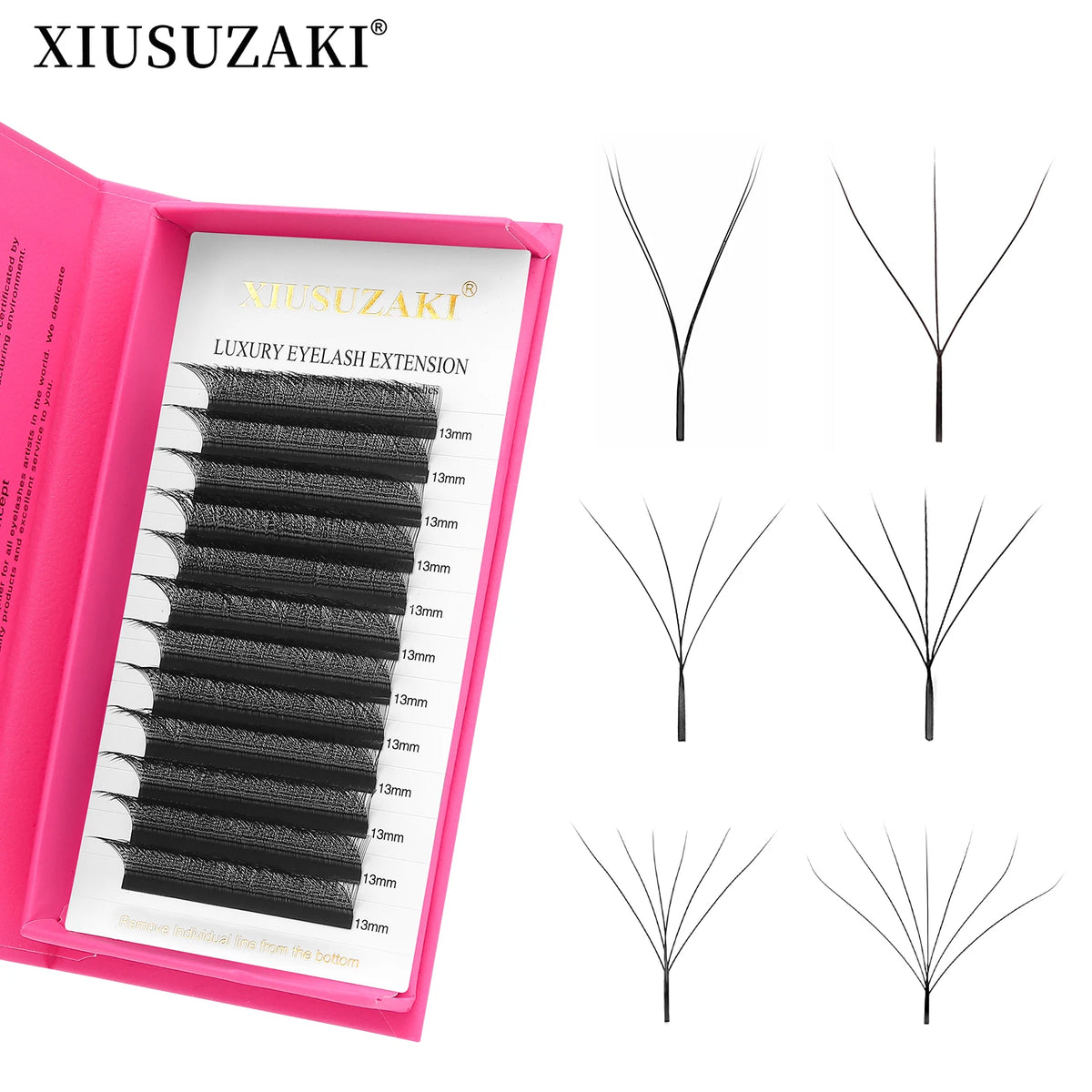 XIUSUZAKI W-Shape Premade Fan Lash Extensions 2D–8D YY