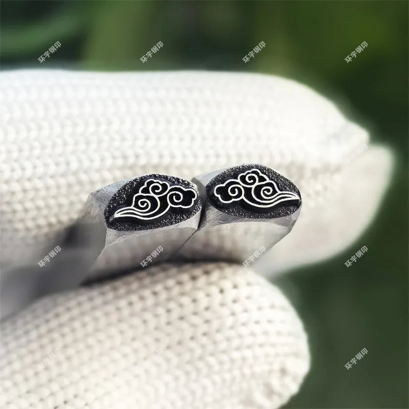 Steel Seal Carving Knife – Auspicious Pattern Wood Tool