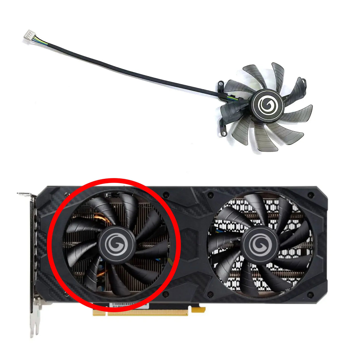 85mm 4-Pin GPU Fan Replacement – RTX 3060 3060 Ti Galaxy
