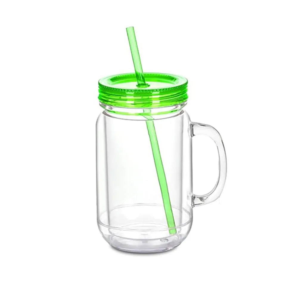 20 oz DIY Snow Globe Glitter Tumbler – BPA-Free Acrylic Cup