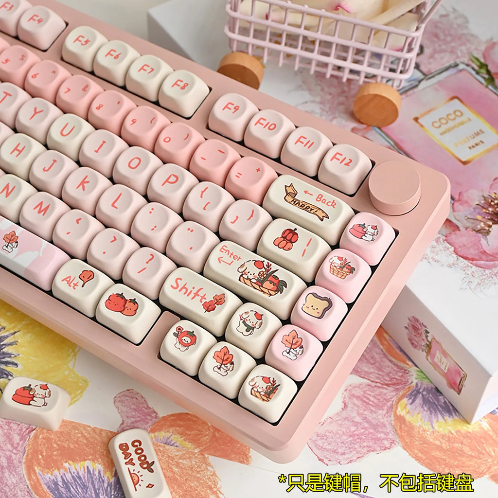 104-Key Christmas PBT MOA Keycaps – Dye Sublimation Cherry MX