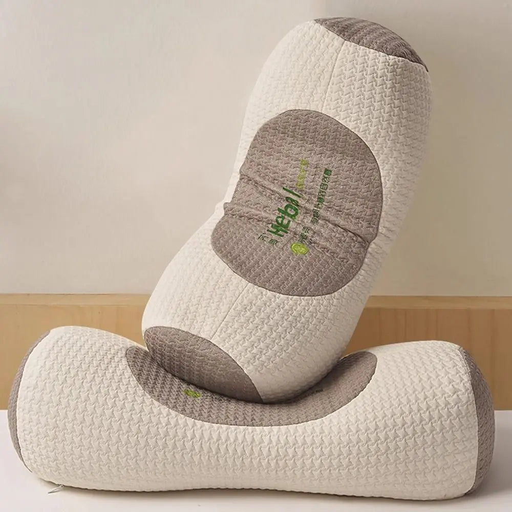 Cylindrical Buckwheat Neck Pillow – Ergonomic Memory Foam Support