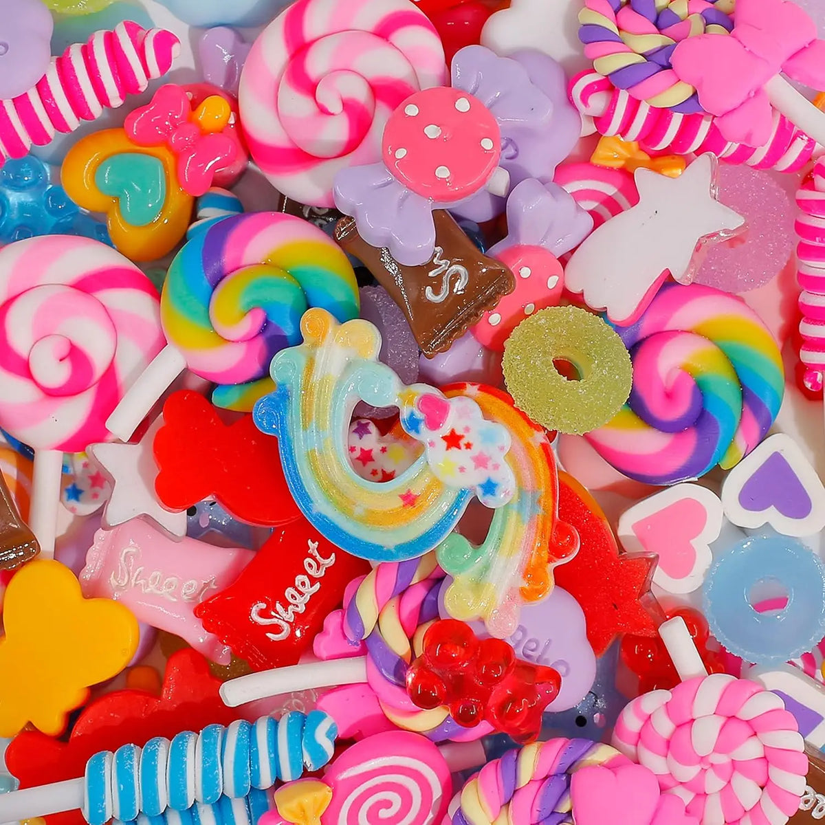 3D Dessert Nail Charms – 20PCS Resin Food Nail Art Decorations