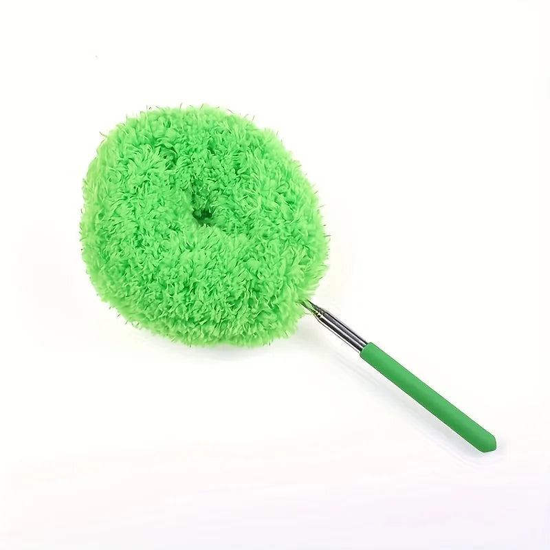 Long-Handle Microfiber Ceiling Fan Duster – Reusable & Detachable