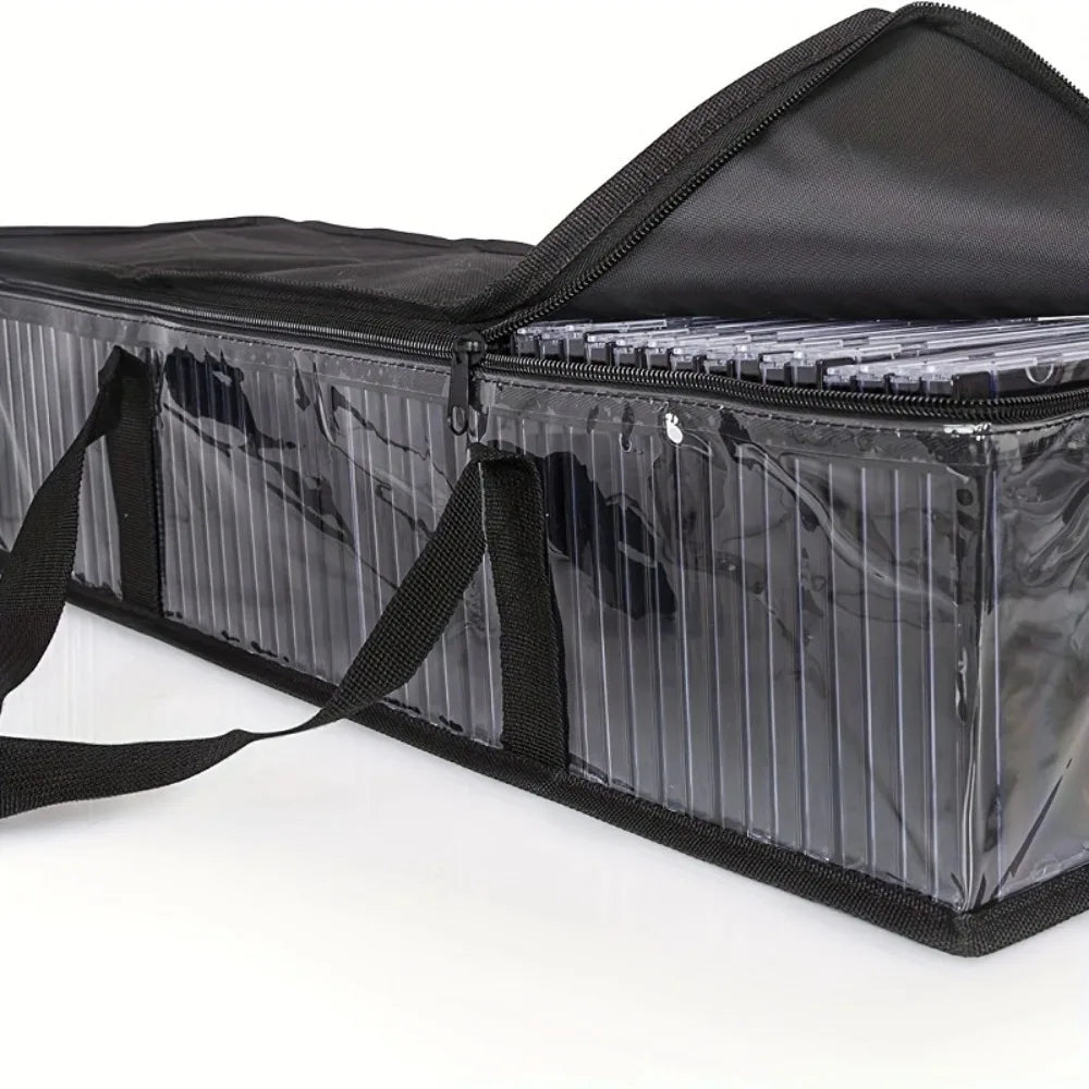 Large Transparent Dustproof Zippered Storage Bag – Stackable PVC