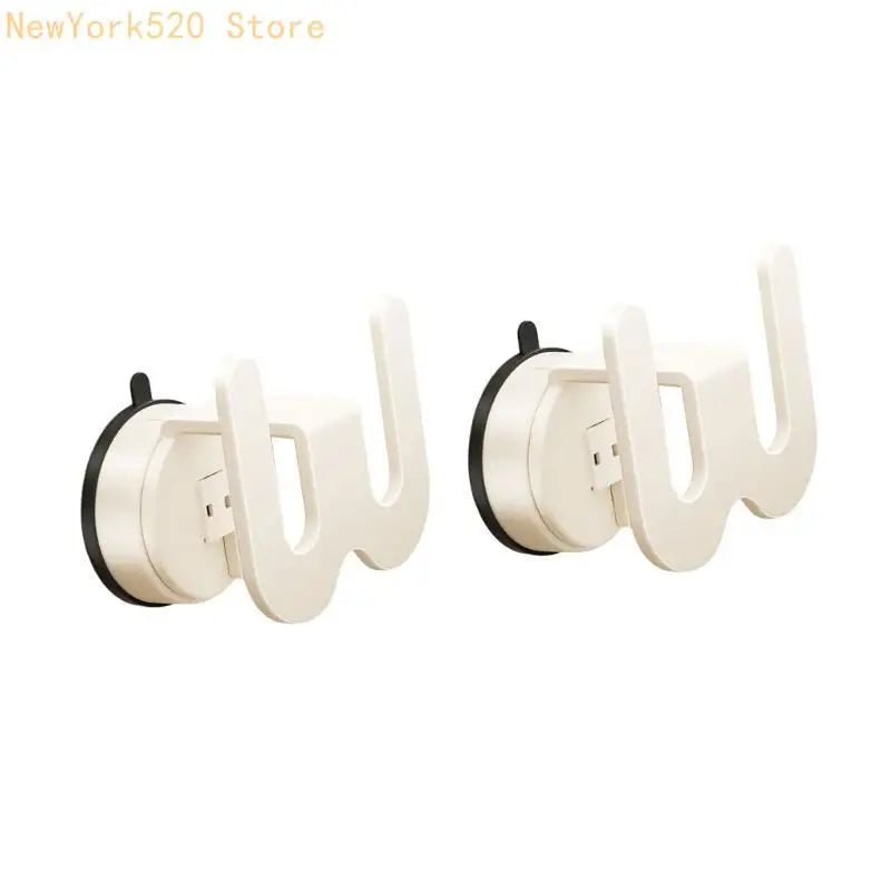 No-Drill Suction Cup Slipper Rack – Bathroom Wall Organizer