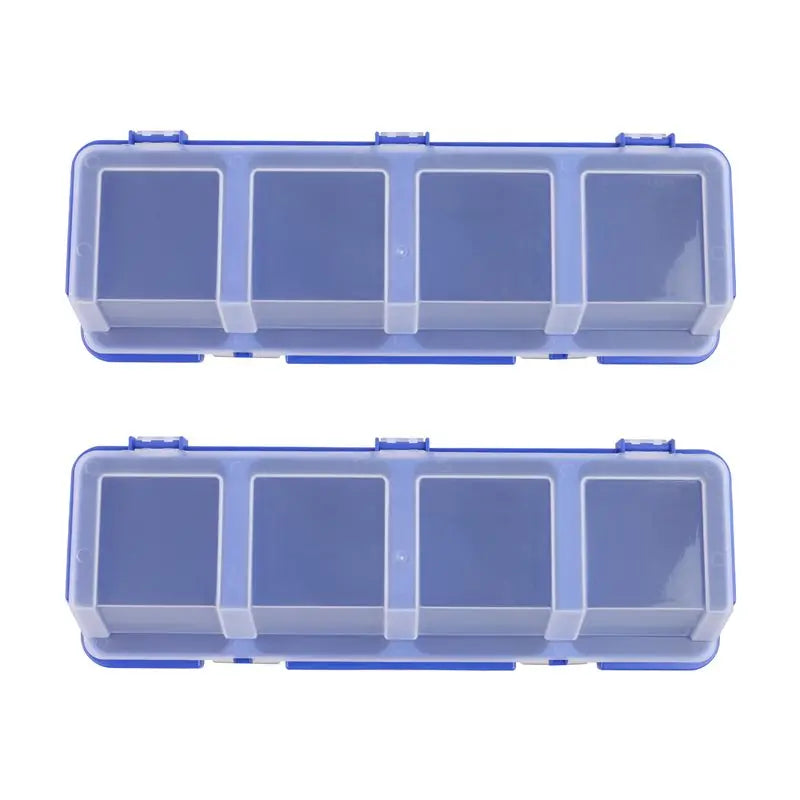 Mini Screw Parts Storage Box 2-Pack – Multi-Compartment Organizer