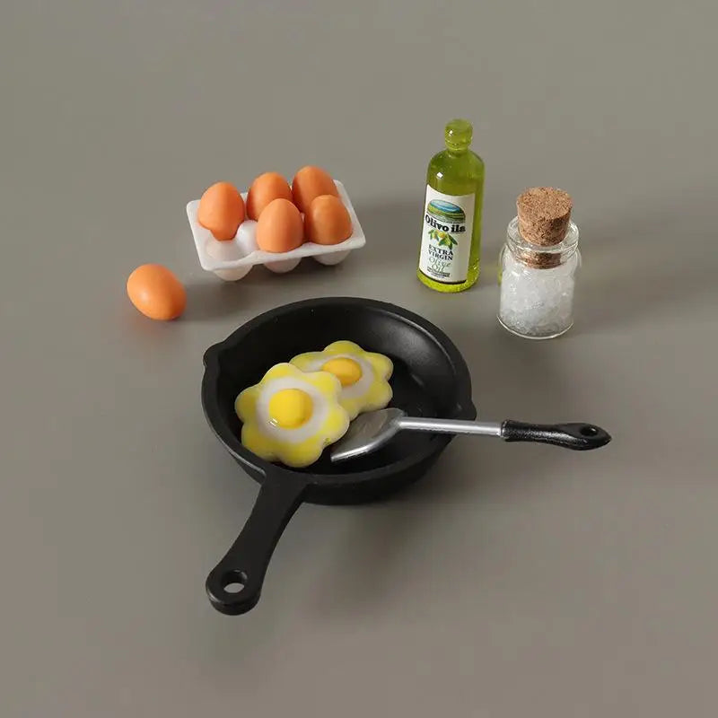 1:12 Dollhouse Mini Frying Pan Kitchenware Set | Kitchen Decor