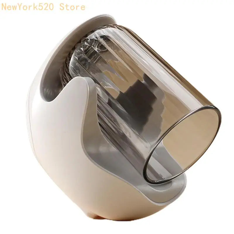 Wall-Mount Toothbrush & Mouthwash Cup Holder – No-Drill Organizer