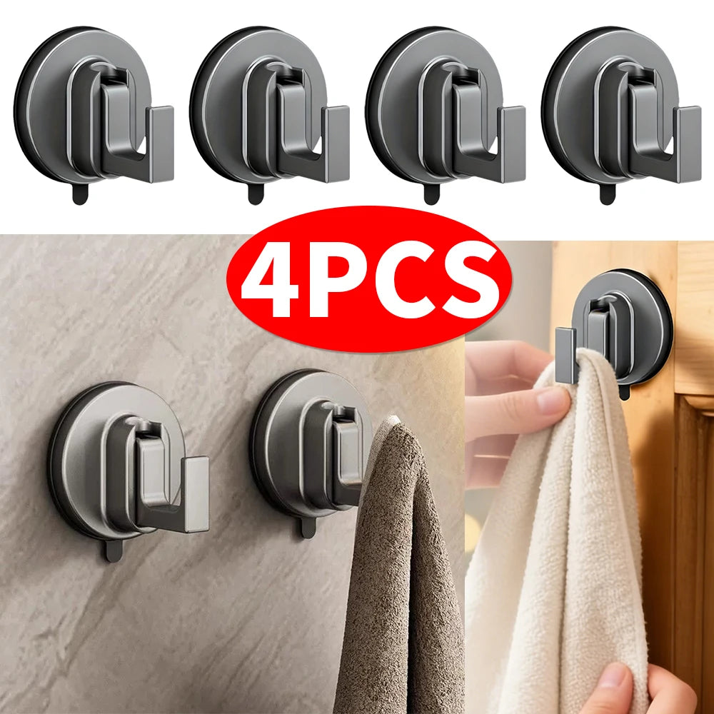 Vacuum Suction Cup Hooks – Punch-Free Wall Hook for Bathroom
