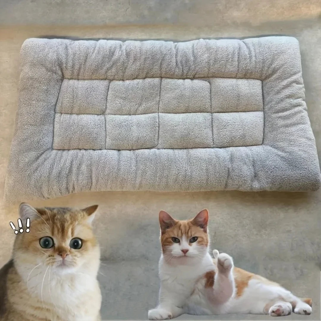 Large Plush Dog Bed Sofa – Soft Thickened Pet Crate Mat