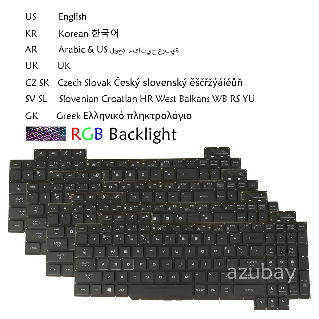 RGB Keyboard Replacement for Asus ROG GL703GS GL703GM