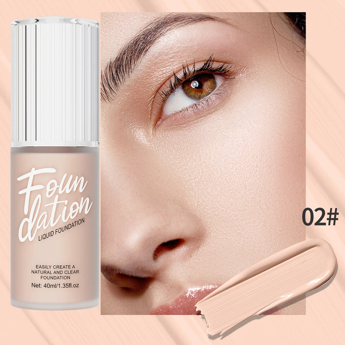 OREADEX Matte Liquid Foundation – Waterproof Full Coverage