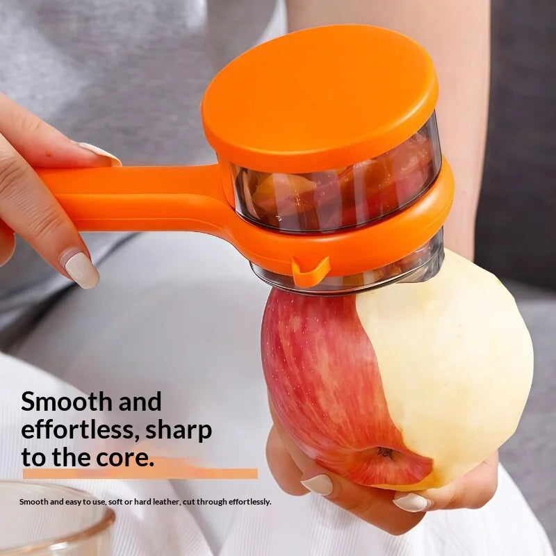 Vegetable Peeler with Storage Container – Stainless Steel Blade