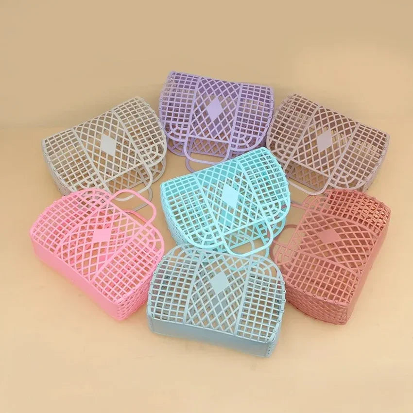 Detachable Hollow Shower Basket – Plastic Bath Storage Organizer