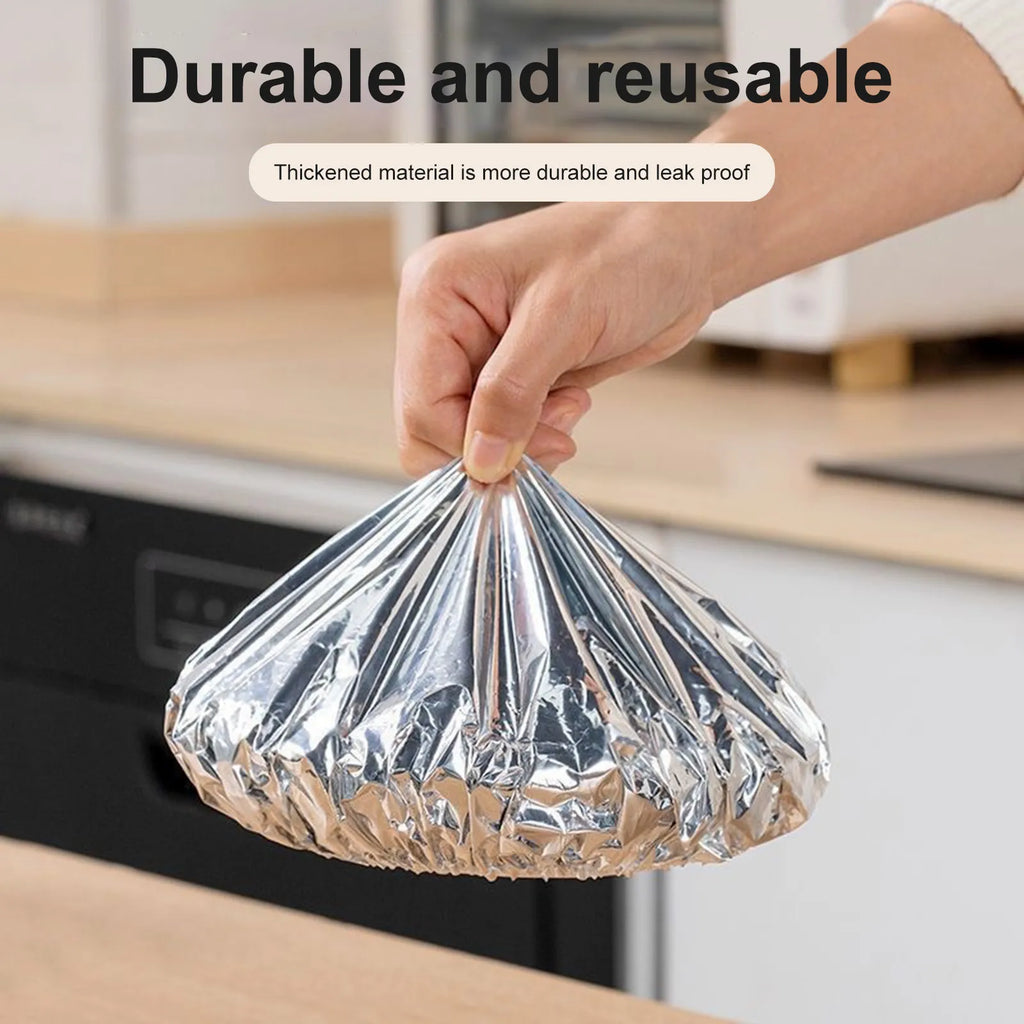 Reusable Aluminum Foil Food Insulation Cover – 10 Pack