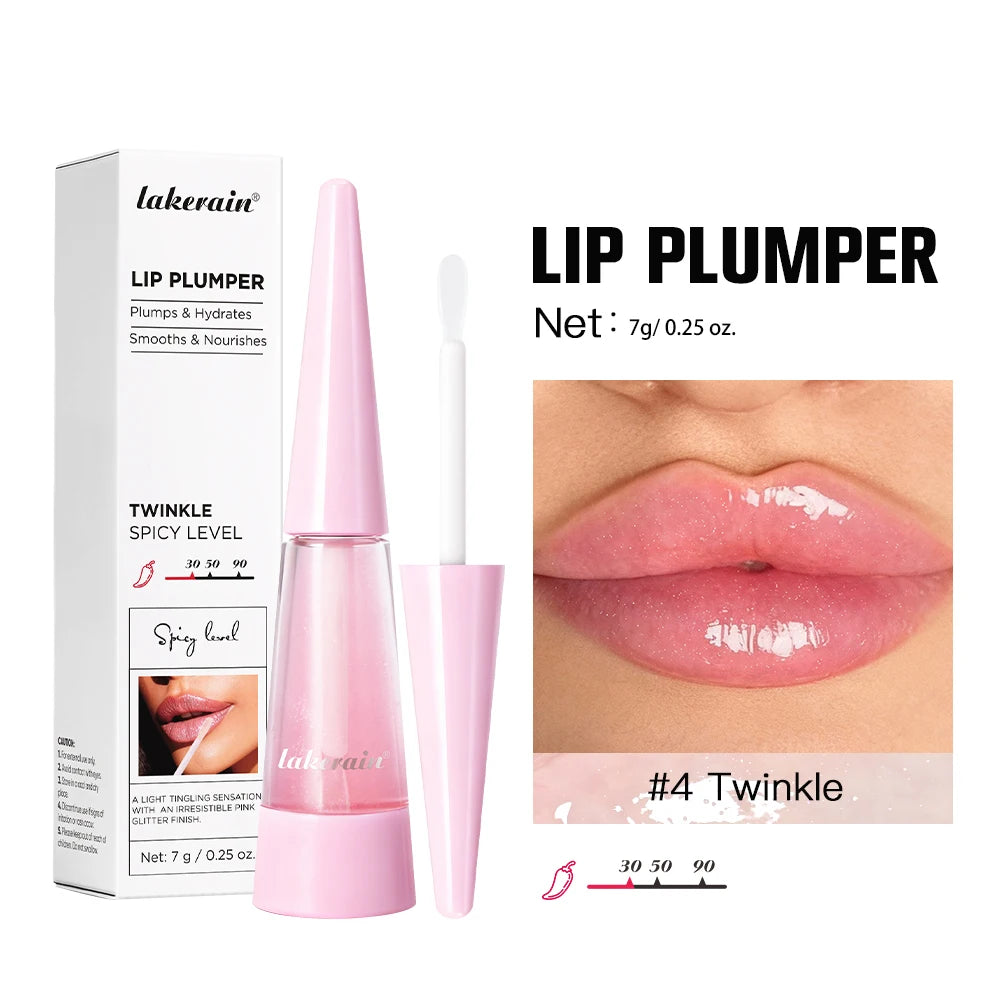 Lakerain Lip Plumper Gloss – Hydrating Fuller Lips Korean