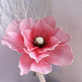 30cm Giant Artificial Poppy Flower – Linen Decor & Photo Prop