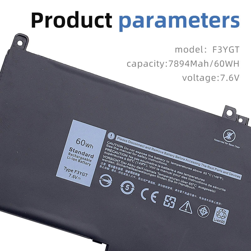 SUOZHAN F3YGT Battery for Dell Latitude E7280 E7290 E7480 E7490