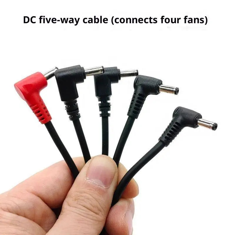 USB Fan Jacket Power Cable – 3-Speed, Powers 4 DC Fans
