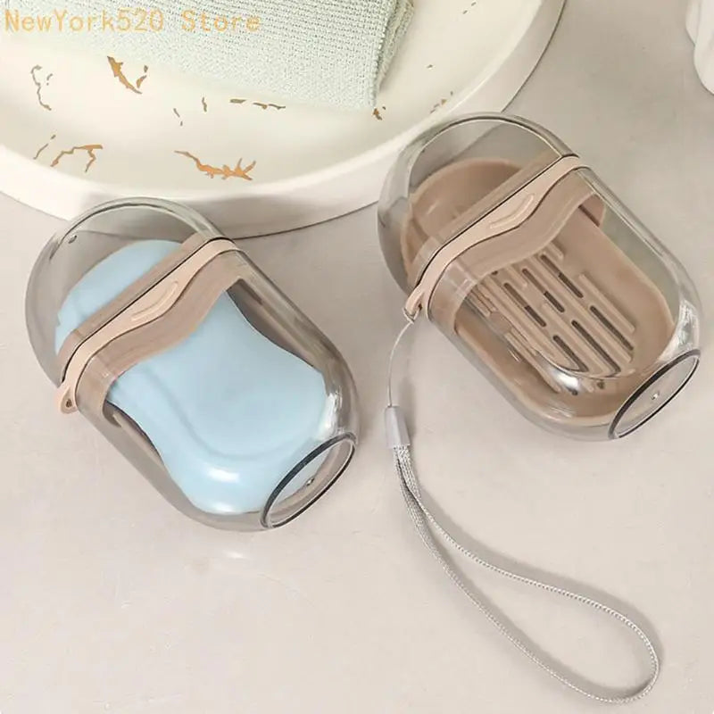 Travel Soap Dish Container – Leak-Proof, Draining & Portable