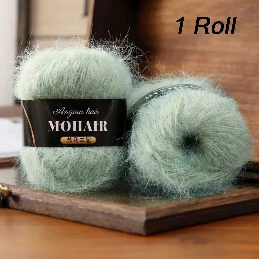 Soft Fluffy Alpaca Mohair Yarn – Knitting & Crochet