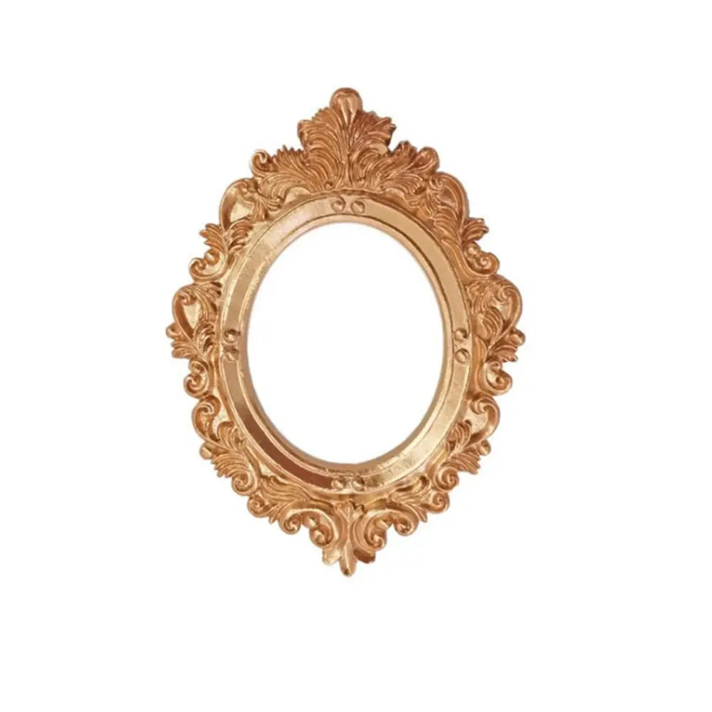 Vintage Golden Victorian Mini Photo Frames – Resin Decor