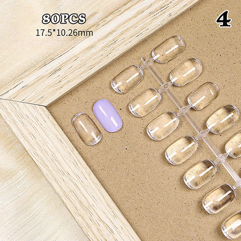 Acrylic Nail Color Card Display Tips – 70/80 Pcs Manicure
