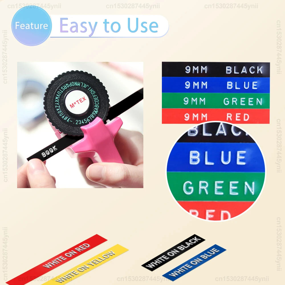 Motex E101 Mini 3D Embossing Label Maker – Inkless Printer