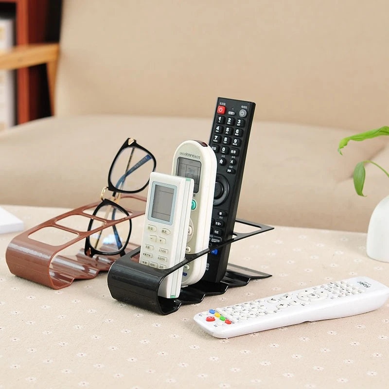 4-Compartment Remote Control & Desktop Organizer Holder