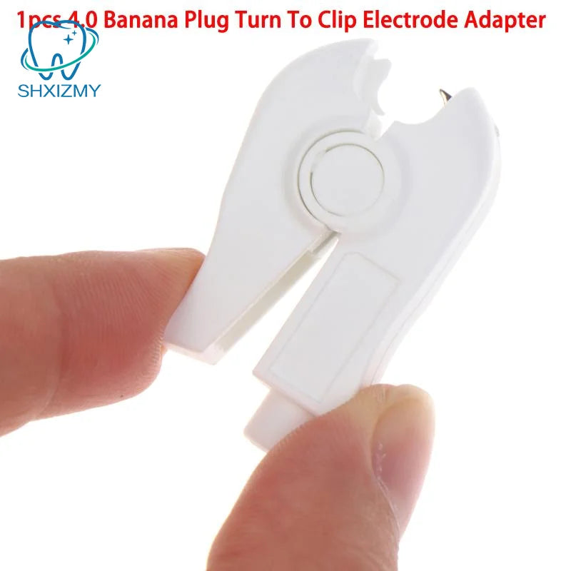 4.0 Banana Plug to Clip Electrode Adapter – ECG Cable Connector