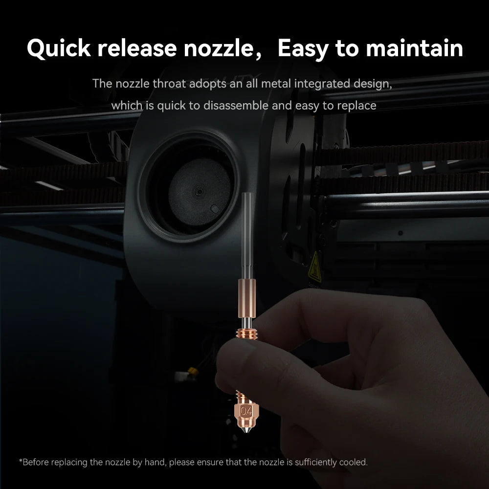Hardened Steel Quick-Swap Nozzle for Creality K1C K1 Max Ender 3 V3