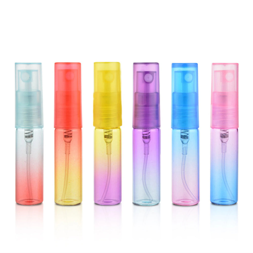 10-Pack Gradient Refillable Spray Bottles for Perfume & Makeup