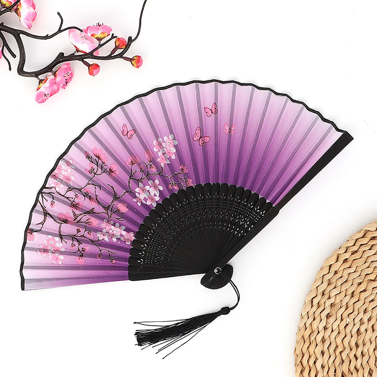 Vintage Folding Hand Fan – Chinese Dance & Home Décor Gift