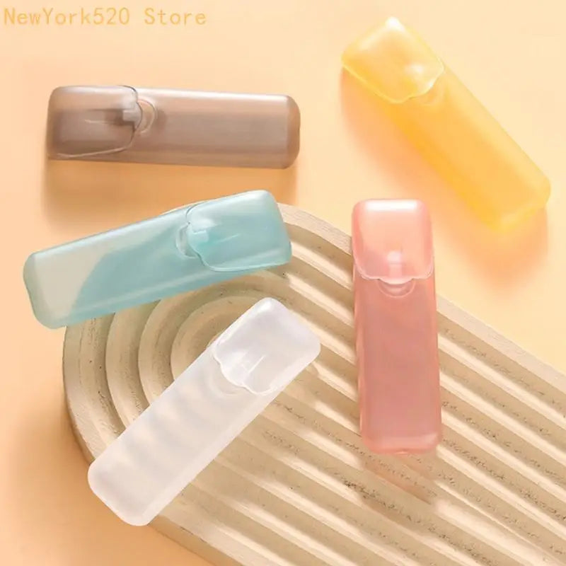 6-Pack Clear PP Portable Floss & Toothpick Holder Travel Case