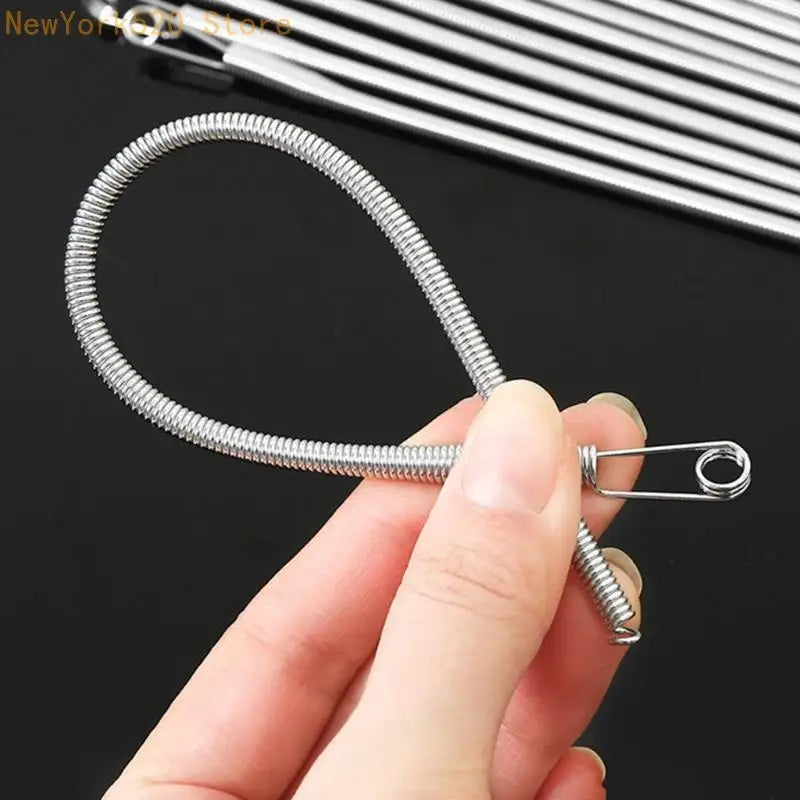 5-Pack Spring Drawstring Threader – Flexible Steel Elastic Cord Tool
