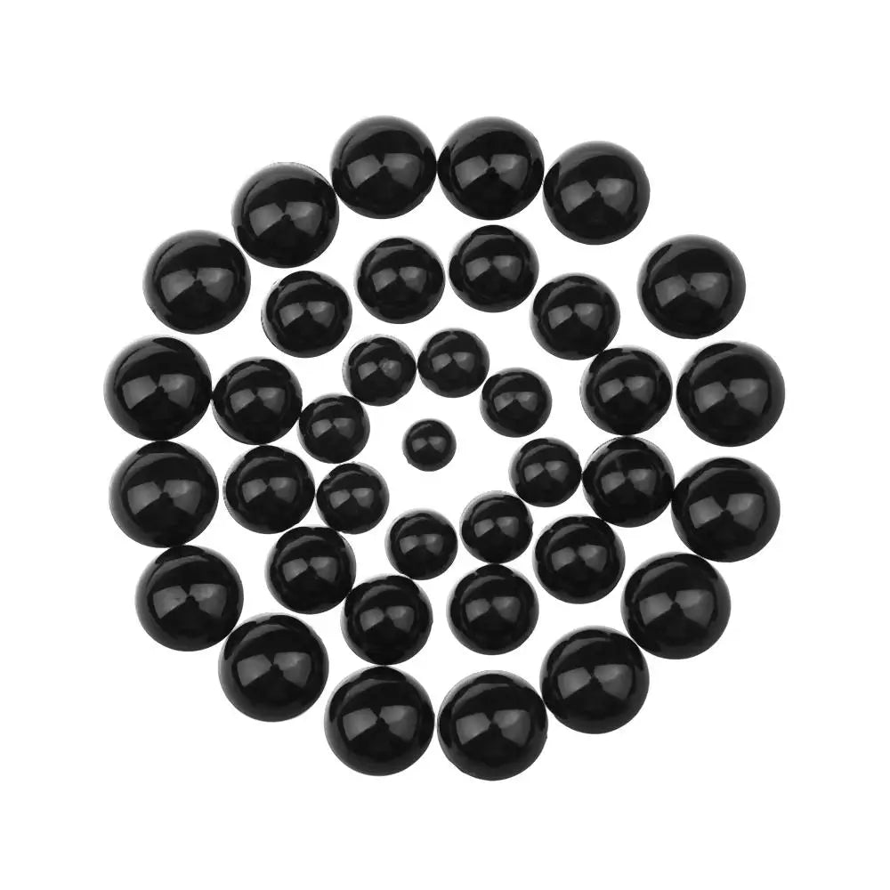100Pcs Black Plastic Safety Eyes 3–12mm for Dolls & Puppets