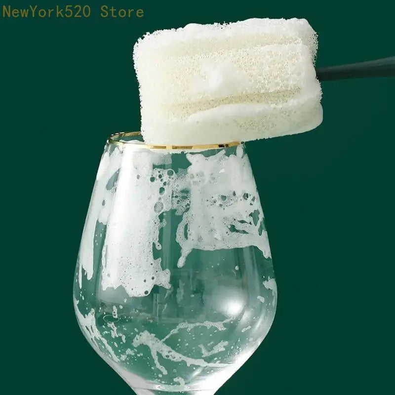 Long Handle Bottle Brush Soft Sponge Scrubber – Cups & Glasses