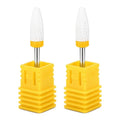 2-Pack Ceramic Corn Head Nail Drill Bits – Extra Fine Grinding