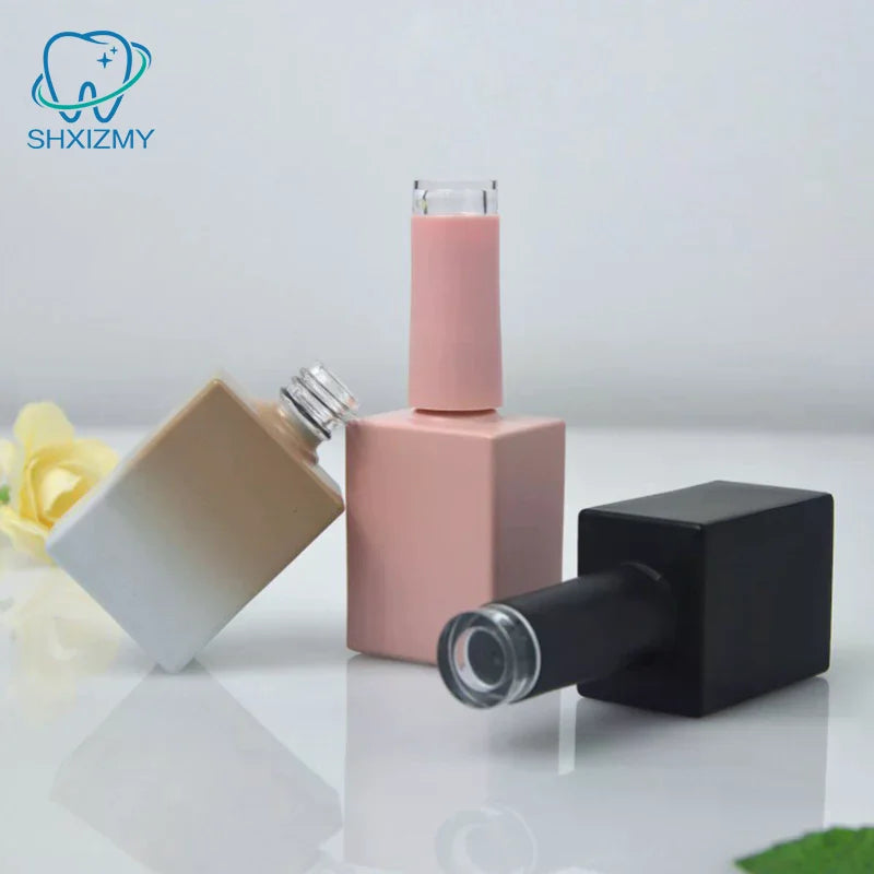 15ml Glass Nail Polish Bottles with Brush – Empty Cosmetic Jars
