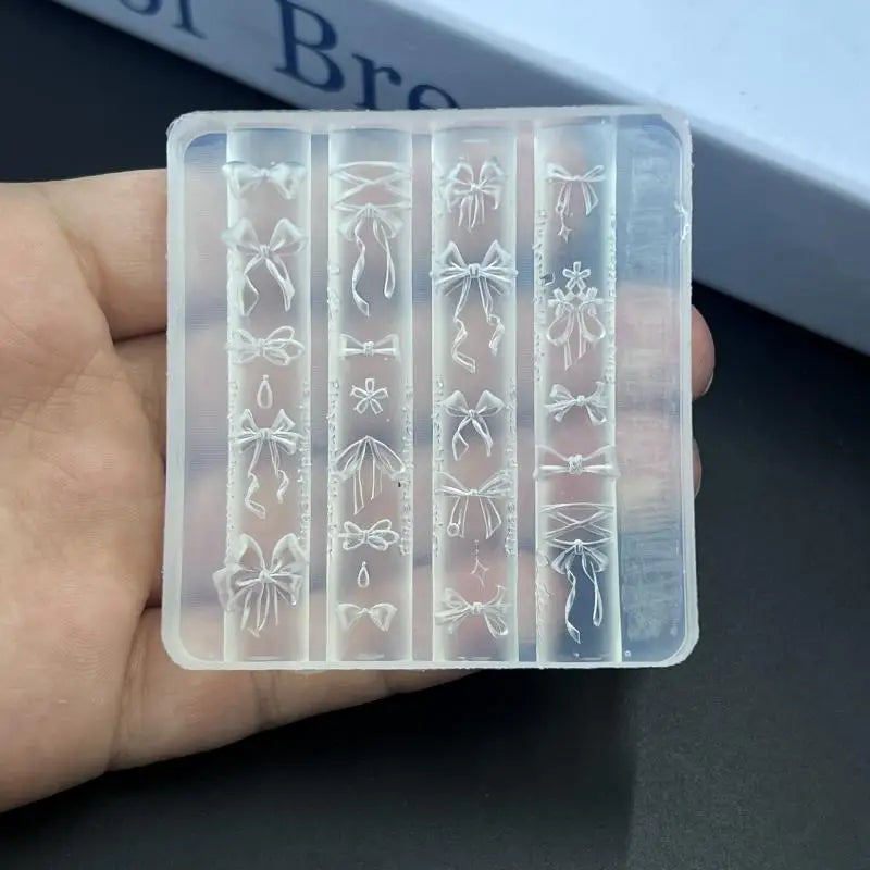 3D Silicone Nail Art Molds – Bowknot Flowers & Butterflies