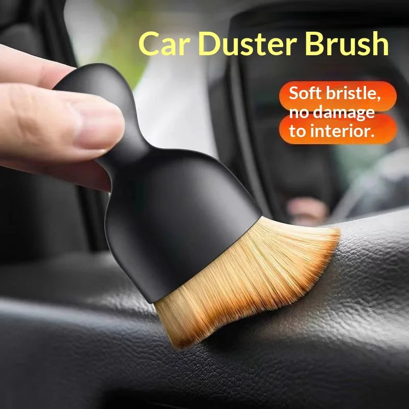 Soft Bristle Car Interior Detailing Brush – Scratch-Free