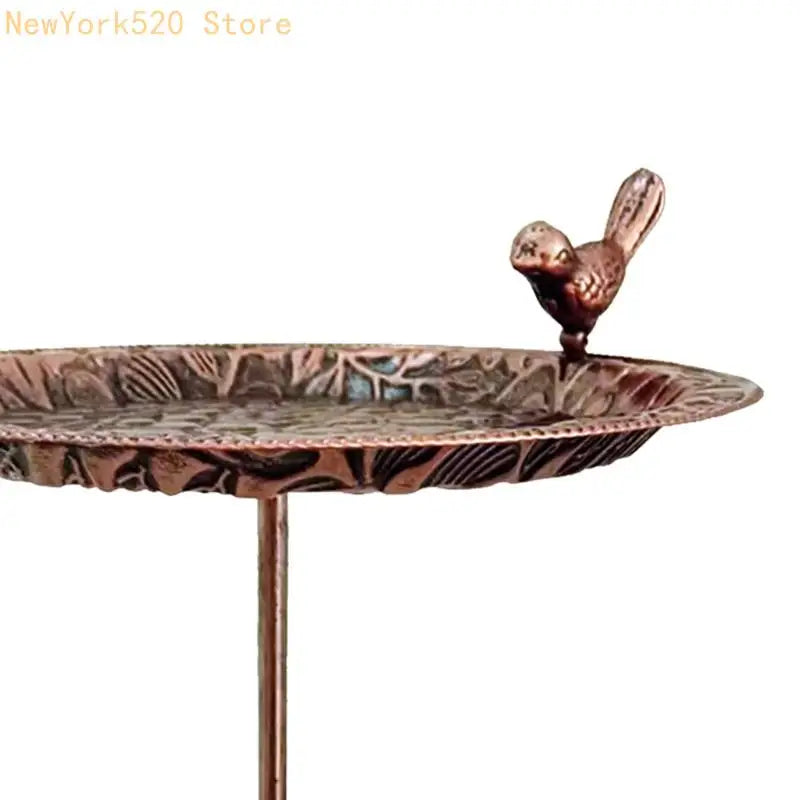 Decorative Vintage Iron Bird Feeder for Outdoor Garden