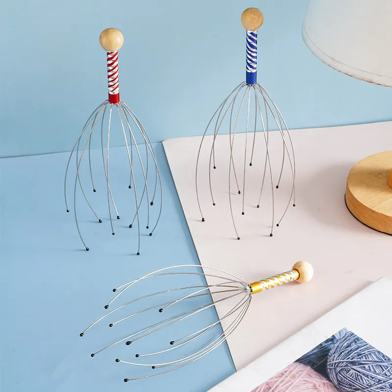 Octopus Scalp Massager Stainless Steel Claw Head Scratcher