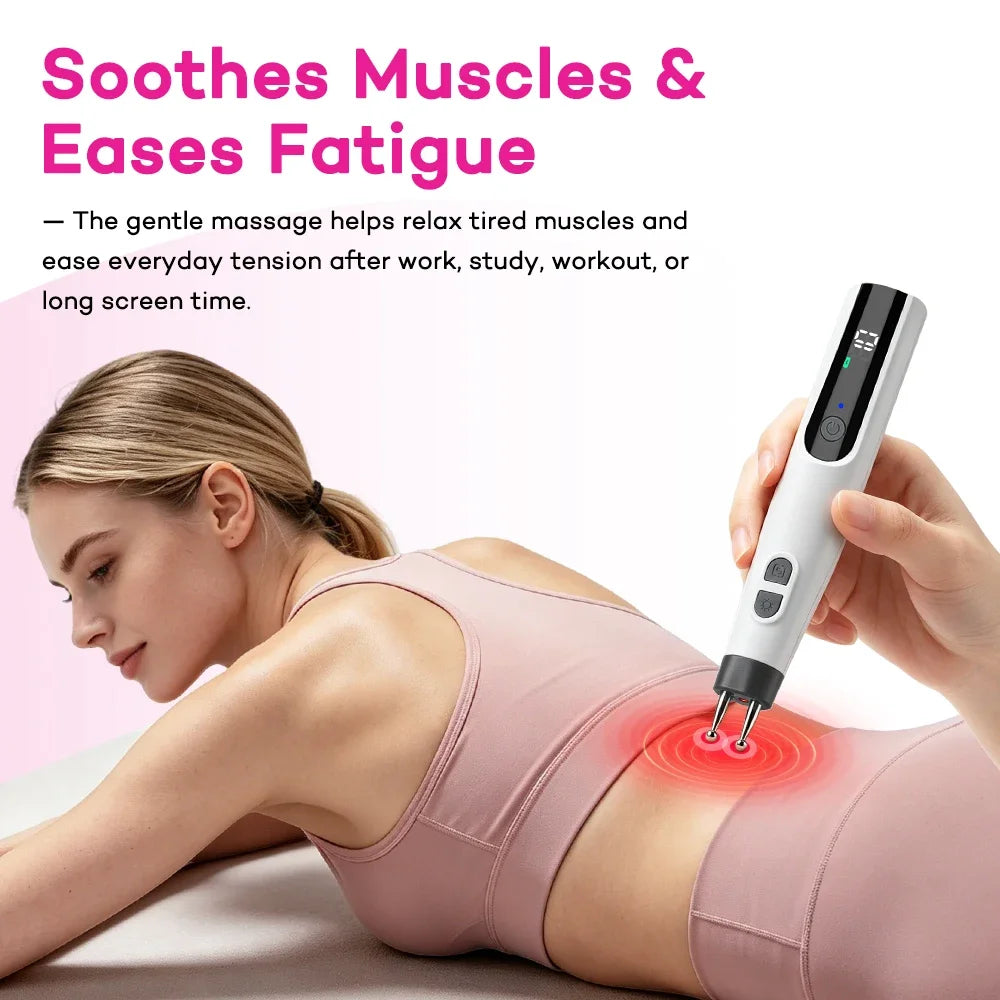 Hailicare Dual-Head Electric Massage Pen – 5 Modes 10 Levels
