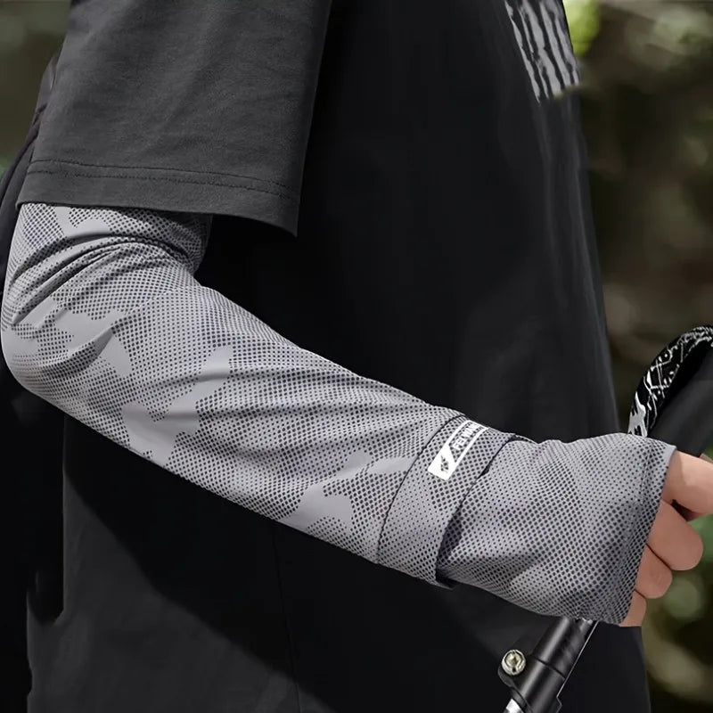 Ice Silk Arm Sleeves UPF 50+ Cooling UV Protection – Outdoor