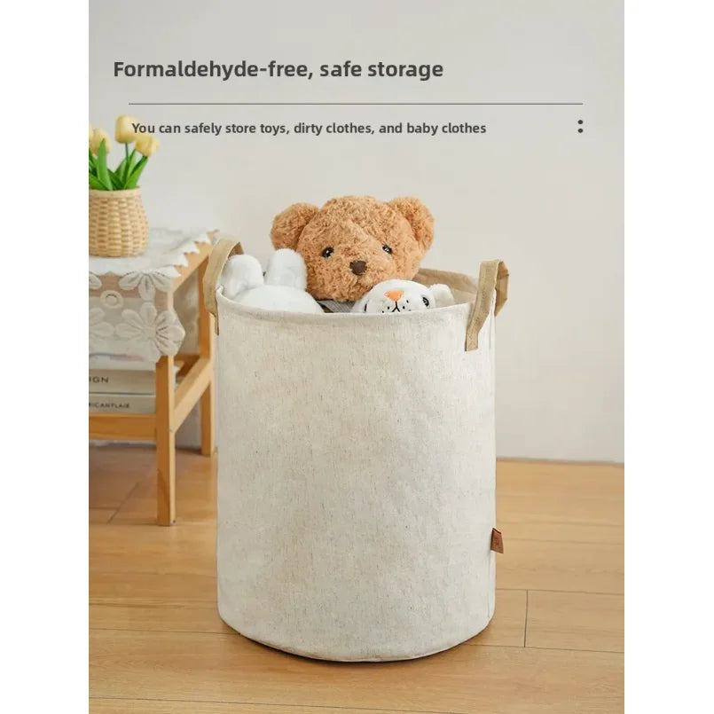 5-Pack Foldable Fabric Laundry Baskets – Home Storage Hampers